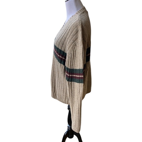 Hill & Archer Grandpa Sweater Men X-Large Blue V-Neck Pullover Vintage 15% Wool - Picture 4 of 11